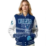 custom villanova wildcats ferris arena navy white varsity jacket best selling.webp