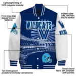 custom villanova wildcats ferris arena navy white varsity jacket best selling.webp