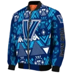 custom villanova wildcats pyramid shapes navy bomber jacket best selling