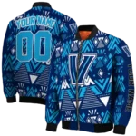 custom villanova wildcats pyramid shapes navy bomber jacket best selling