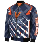 custom virginia cavaliers chevron angles blue bomber jacket best selling