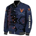 custom virginia cavaliers hexagon cluster blue black varsity jacket best selling.webp