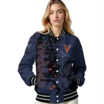 custom virginia cavaliers hexagon cluster blue black varsity jacket best selling.webp