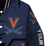 custom virginia cavaliers hexagon cluster blue black varsity jacket best selling.webp
