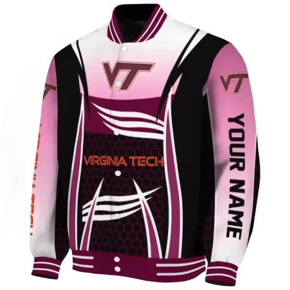 custom virginia tech hokies mesh effect maroon black varsity jacket best selling.webp