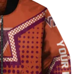 custom virginia tech hokies star burst maroon bomber jacket best selling