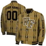 custom wake forest demon deacons bolt stripe gold varsity jacket best selling.webp