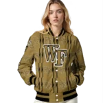 custom wake forest demon deacons bolt stripe gold varsity jacket best selling.webp