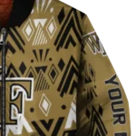custom wake forest demon deacons pyramid shapes gold bomber jacket best selling