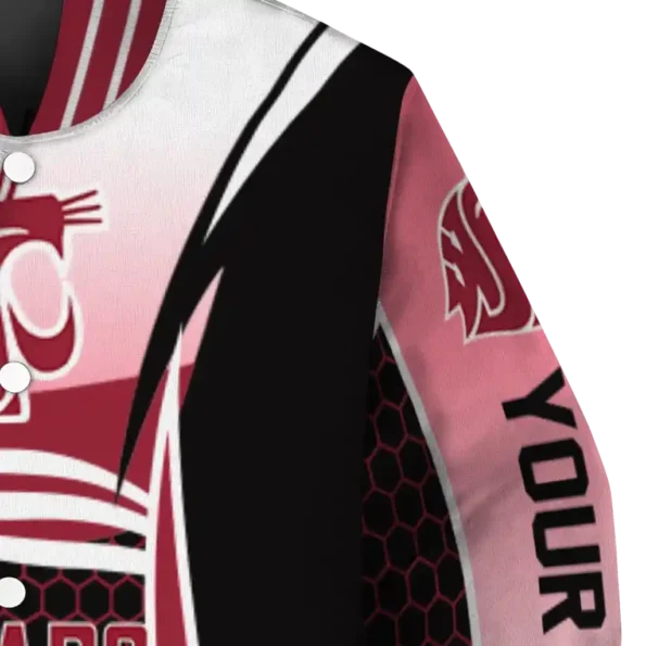 custom washington state cougars mesh effect crimson black varsity jacket premium grade.webp
