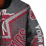 custom washington state cougars star burst crimson bomber jacket best selling