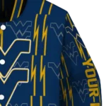 custom west virginia mountaineers bolt stripe blue varsity jacket best selling.webp