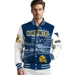 custom west virginia mountaineers ferris arena blue white varsity jacket best selling.webp