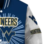 custom west virginia mountaineers ferris arena blue white varsity jacket best selling.webp