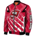 custom western kentucky hilltoppers chevron angles red bomber jacket best selling