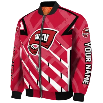 custom western kentucky hilltoppers chevron angles red bomber jacket best selling