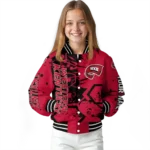 custom western kentucky hilltoppers hexagon cluster red black varsity jacket best selling.webp