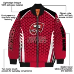 custom western kentucky hilltoppers hexagon grid red bomber jacket best selling