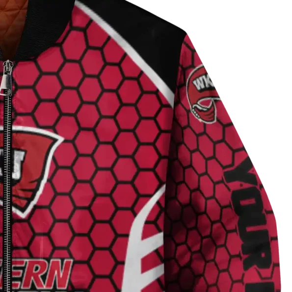 custom western kentucky hilltoppers hexagon grid red bomber jacket premium grade