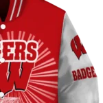 custom wisconsin badgers ferris arena red white varsity jacket best selling.webp