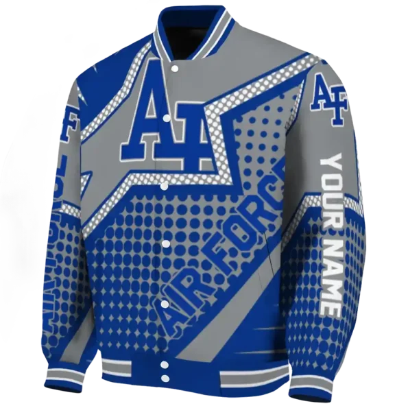 customized air force falcons star burst blue varsity jacket best selling.webp