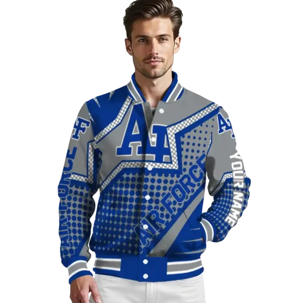 customized air force falcons star burst blue varsity jacket high quality.webp