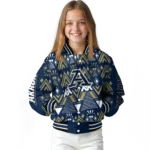 customized akron zips pyramid shapes blue varsity jacket best selling.webp