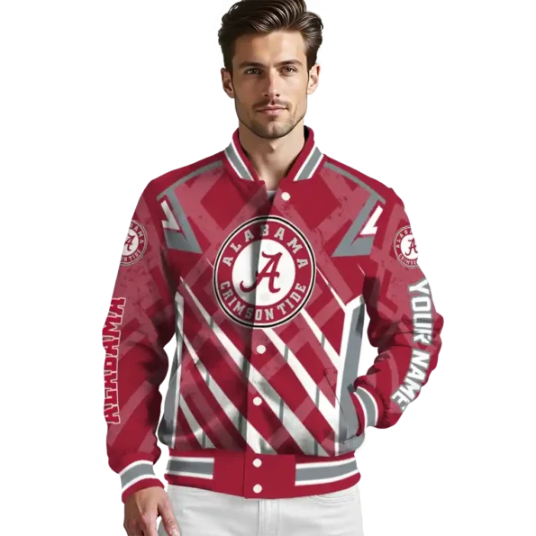customized alabama crimson tide chevron angles crimson varsity jacket high quality.webp