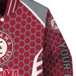 customized alabama crimson tide hexagon grid crimson varsity jacket best selling.webp