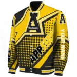 customized appalachian state mountaineers star burst black varsity jacket best selling.webp