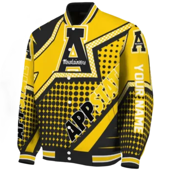 customized appalachian state mountaineers star burst black varsity jacket best selling.webp