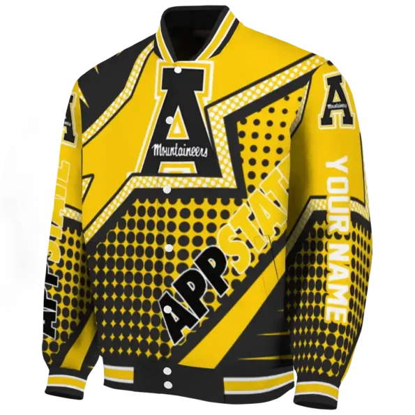customized appalachian state mountaineers star burst black varsity jacket best selling.webp