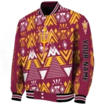 customized arizona state sun devils pyramid shapes maroon varsity jacket best selling.webp