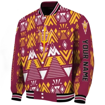 customized arizona state sun devils pyramid shapes maroon varsity jacket best selling.webp