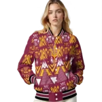 customized arizona state sun devils pyramid shapes maroon varsity jacket best selling.webp