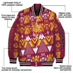 customized arizona state sun devils pyramid shapes maroon varsity jacket best selling.webp