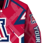 customized arizona wildcats chevron angles red varsity jacket best selling.webp