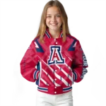 customized arizona wildcats chevron angles red varsity jacket best selling.webp