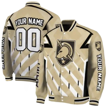 customized army black knights chevron angles gold varsity jacket fashion forward.webp