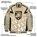 customized army black knights chevron angles gold varsity jacket best selling.webp