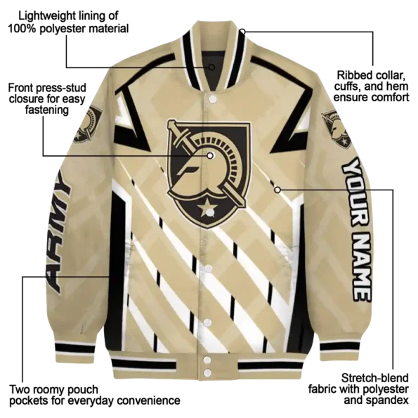 customized army black knights chevron angles gold varsity jacket new arrival.webp