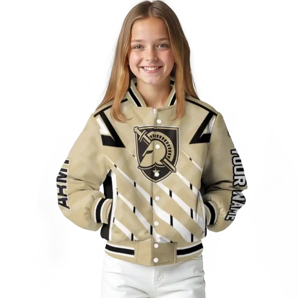 customized army black knights chevron angles gold varsity jacket top rated.webp