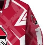 customized ball state cardinals chevron angles red varsity jacket best selling.webp