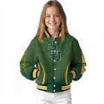customized baylor bears chevron arrow green varsity jacket best selling.webp
