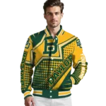 customized baylor bears star burst green varsity jacket best selling.webp