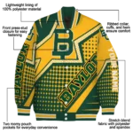 customized baylor bears star burst green varsity jacket best selling.webp