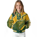 customized baylor bears star burst green varsity jacket best selling.webp