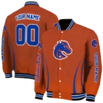 customized boise state broncos chevron arrow orange varsity jacket best selling.webp