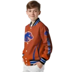 customized boise state broncos chevron arrow orange varsity jacket best selling.webp