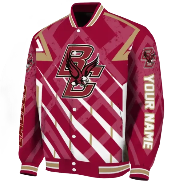 customized boston college eagles chevron angles maroon varsity jacket best selling.webp